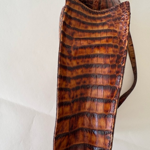 Brahmin Vintage Brown Leather Crossbody Bag - Picture 6 of 11